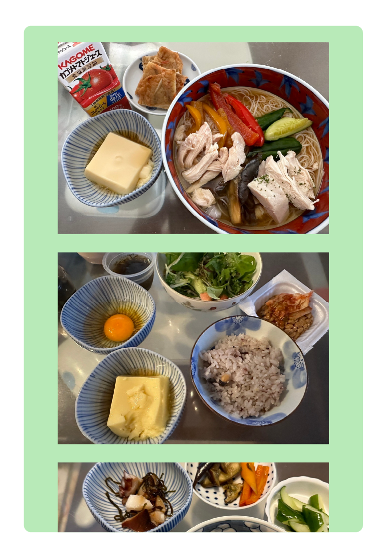 画像:お客様の食事写真